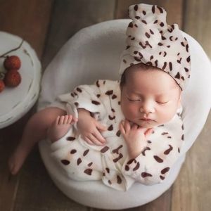 Newborn leopard outfit baby shower gift